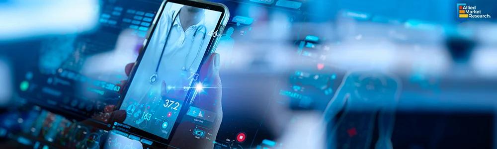 A person holding a smartphone displaying a medical image