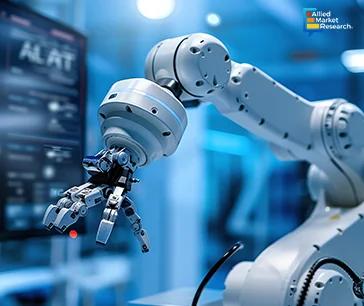 A glimpse into the future of automation in manufacturing, showcasing robotic arms assembling products efficiently A glimpse into the future of automation in manufacturing, showcasing robotic arms assembling products efficiently