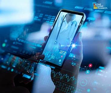 A futuristic digital interface displaying medical data and virtual consultations, symbolizing the future of healthcare A futuristic digital interface displaying medical data and virtual consultations, symbolizing the future of healthcare